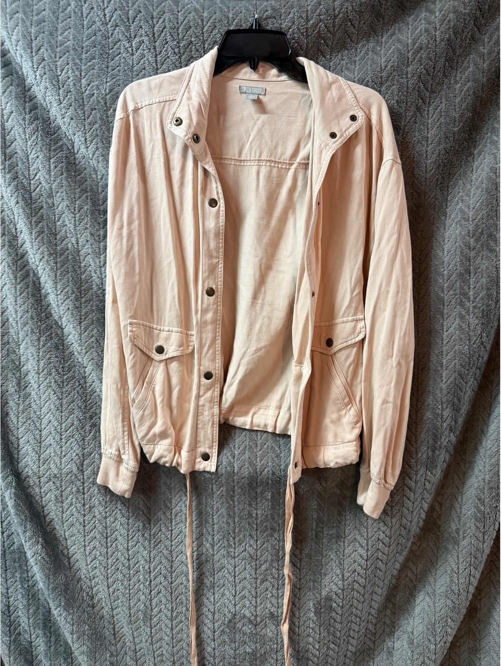 Falls Creek Light Beige Button-Up Jacket Size Small